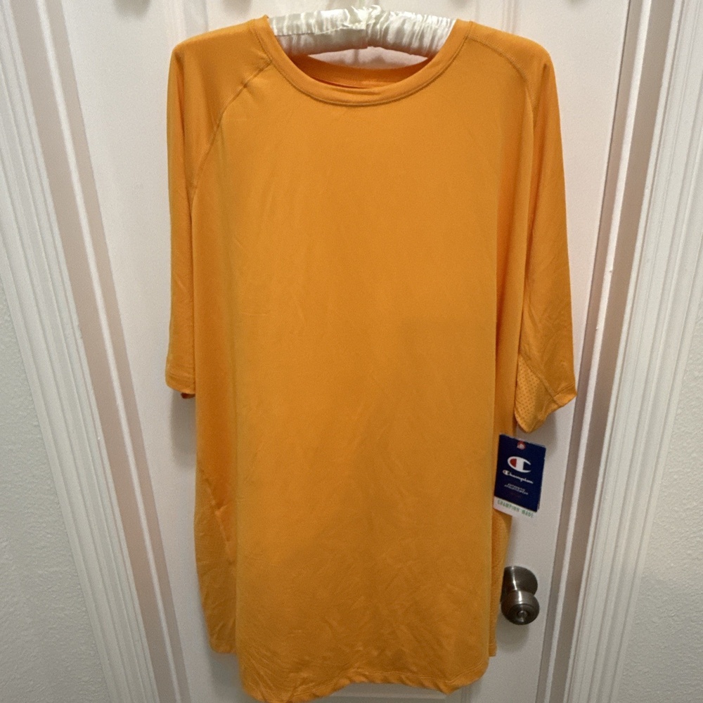 Mens Champion Athletic Wear Orange Jersey T Shirt NWT 2X